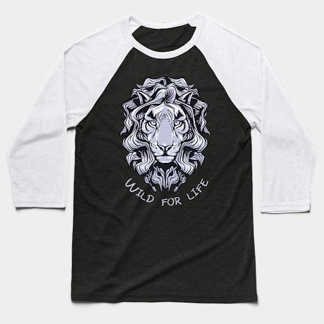 'Wild For Life' Environment Awareness Shirt Baseball T-Shirt by ourwackyhome